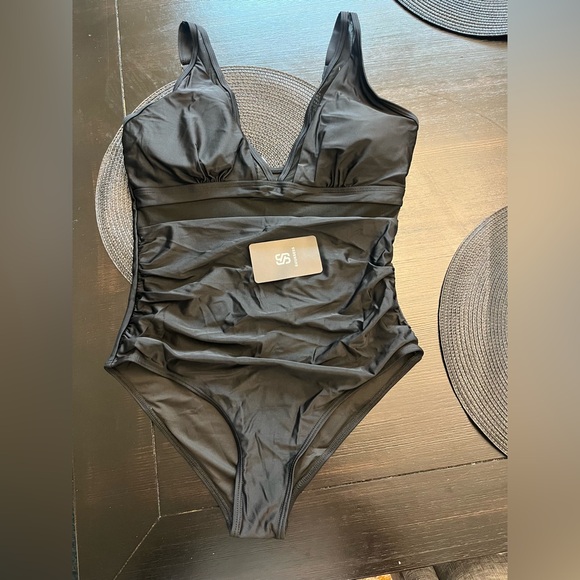 SUUKSESS Women Sexy Mesh Tummy Control Swimsuit Push Up High Waisted Large - Picture 8 of 10